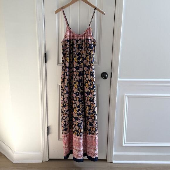 Bucket List Pants - Bucket List Boho Paisley Wide Leg Romper Jumpsuit, Size Small